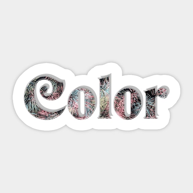 Color Sticker by afternoontees